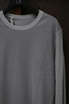 BORIS BIDJAN SABERI Long Sleeve T-Shirt AW22 LS1.2 RF FTN00001+FTJ00001 Light Gray PBBS23 4